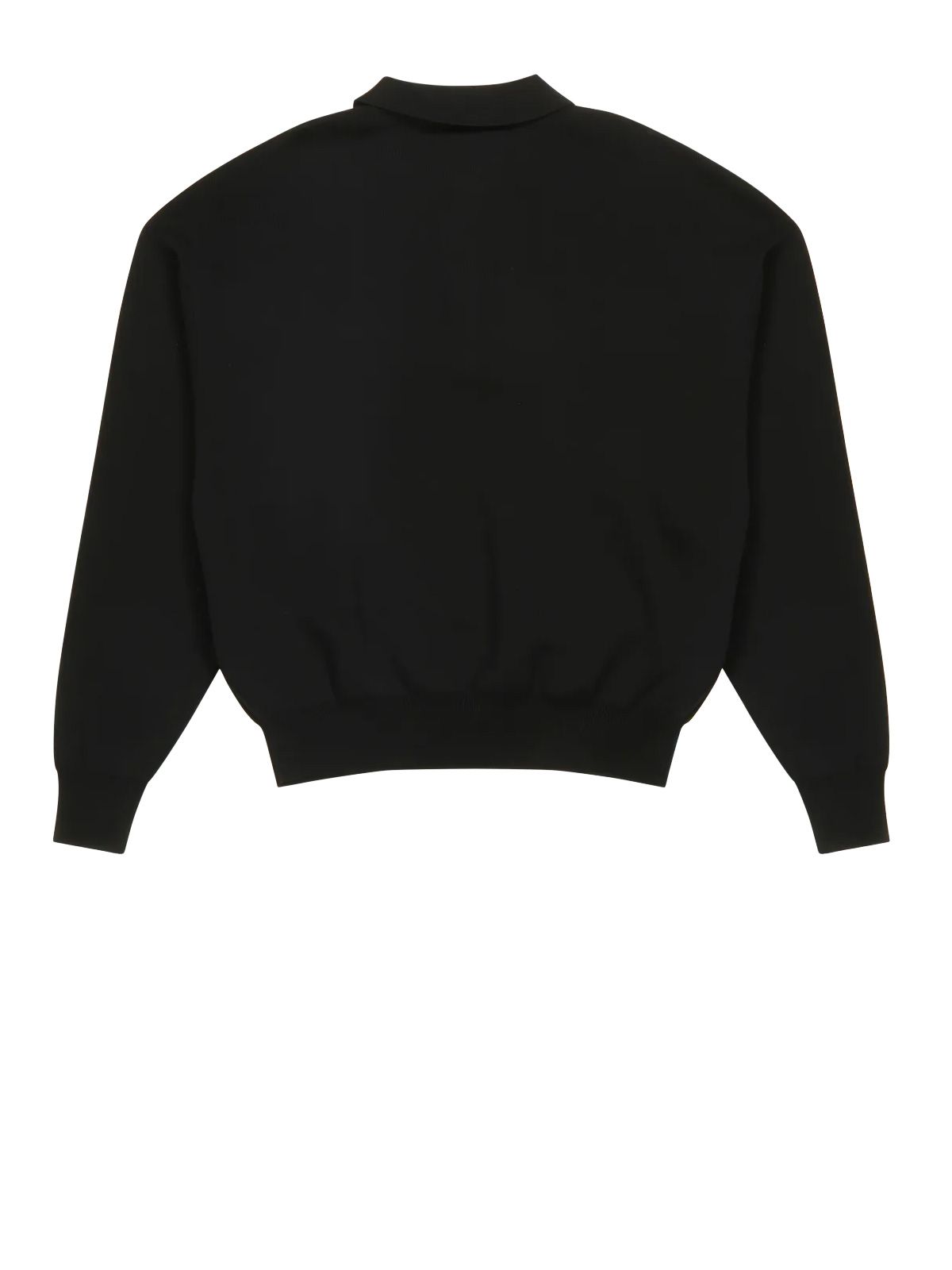 Black long sleeve club polo ENTIRE STUDIOS