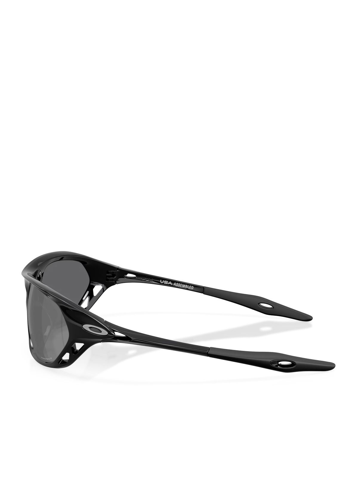 Polished black cage jacket sunglasses OAKLEY