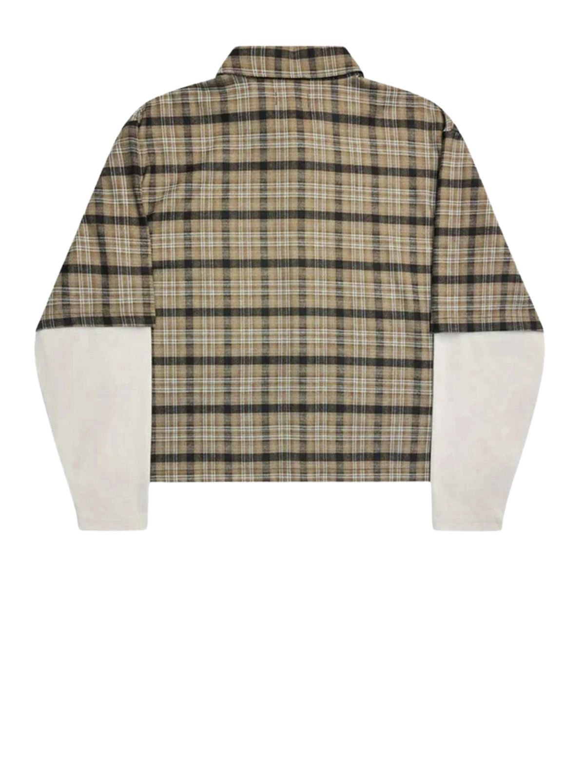 Blue beige double layered tody shirt ALIS
