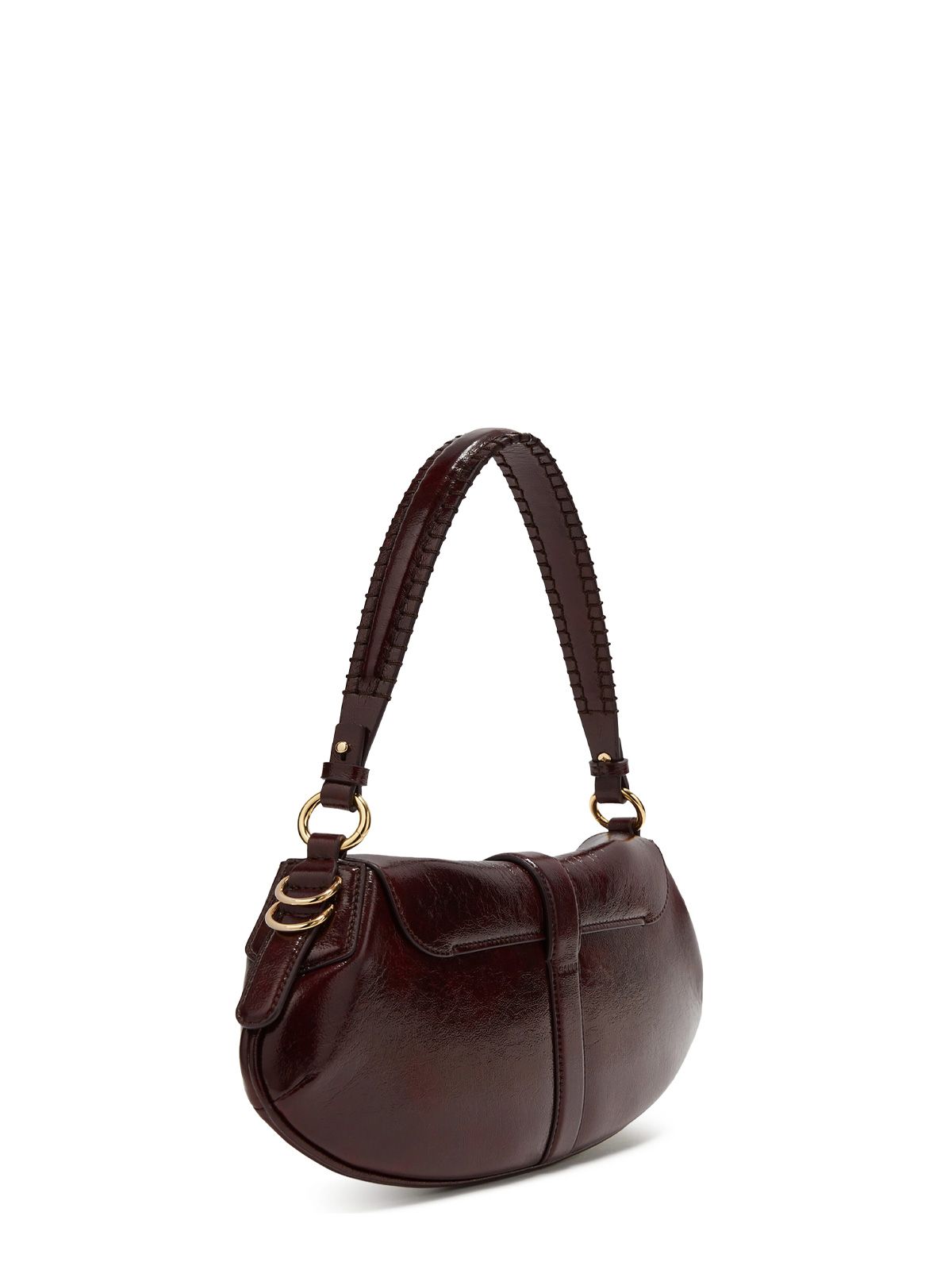 Borsa a spalla b-kat deep shine bordeaux GANNI