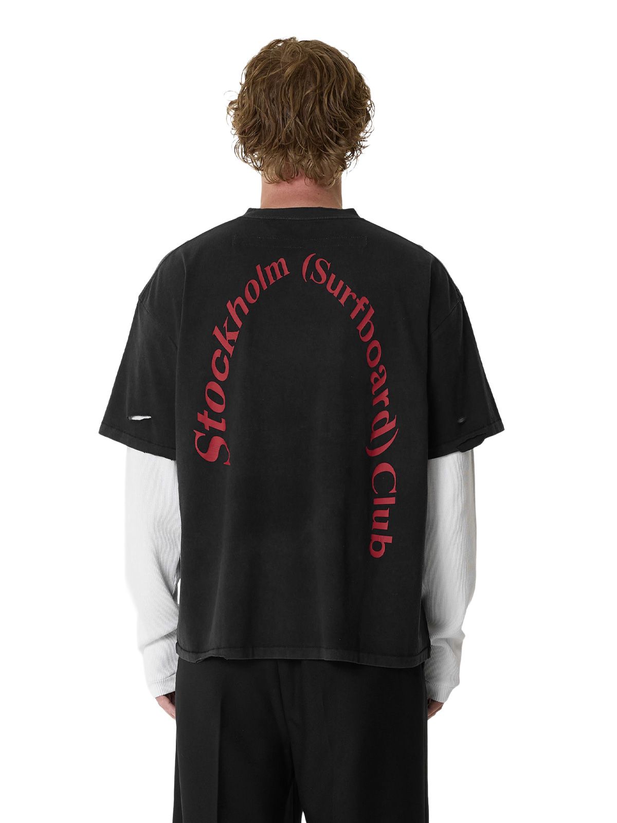 Black layer box t-shirt STOCKHOLM (SURFBOARD) CLUB