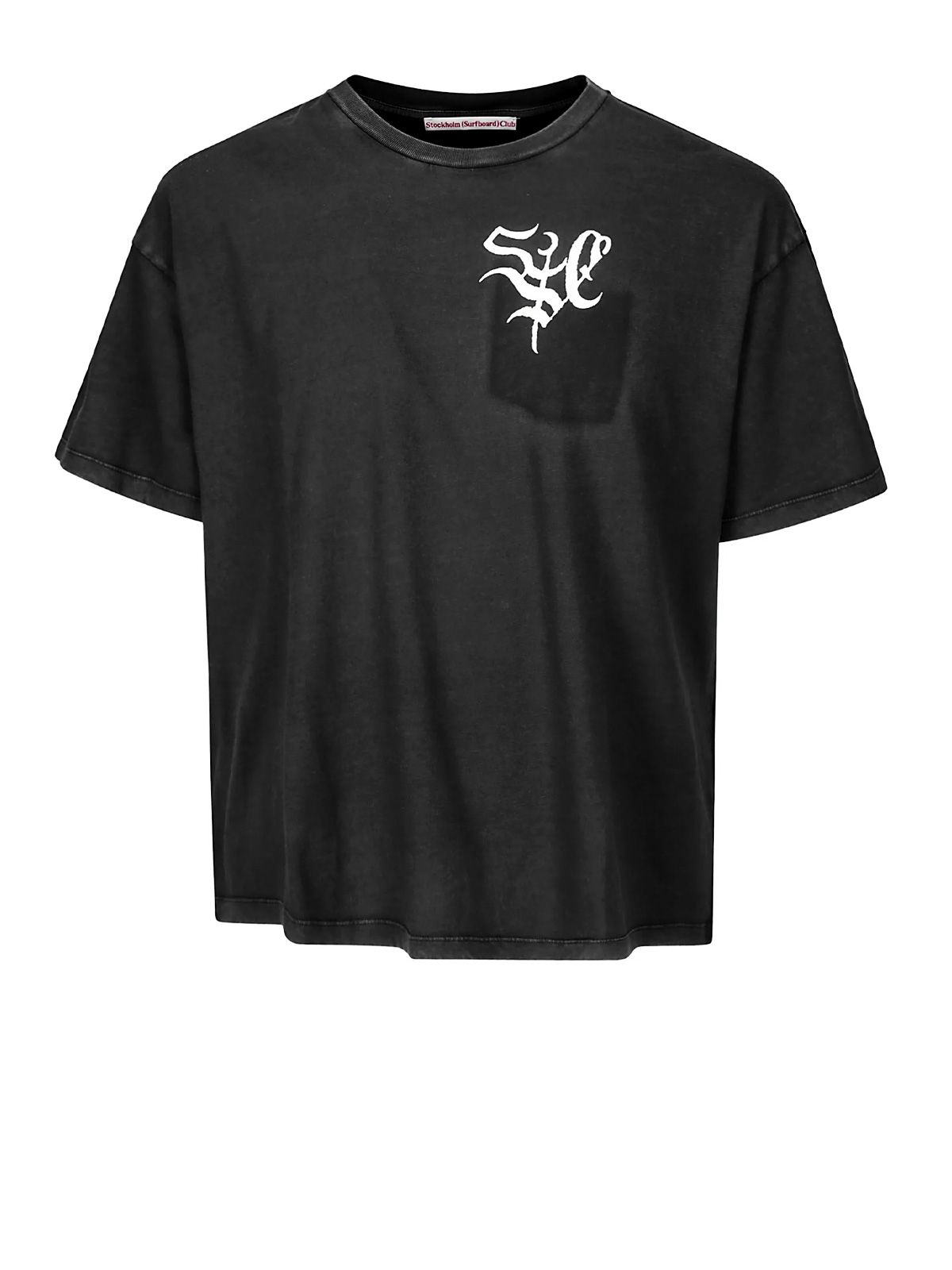 Black pocket tee crest t-shirt