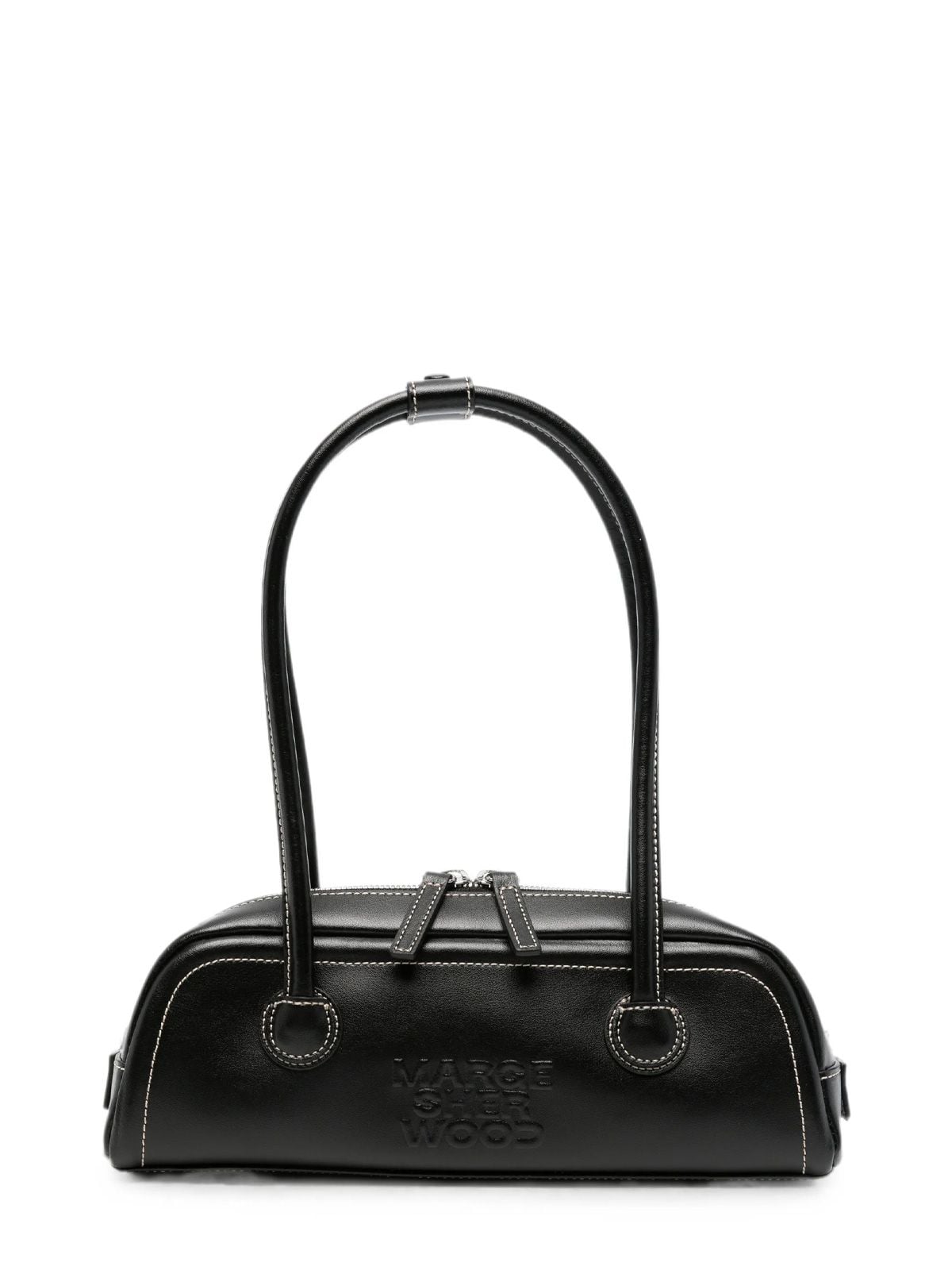 Black mini soft boston ew shoulder bag