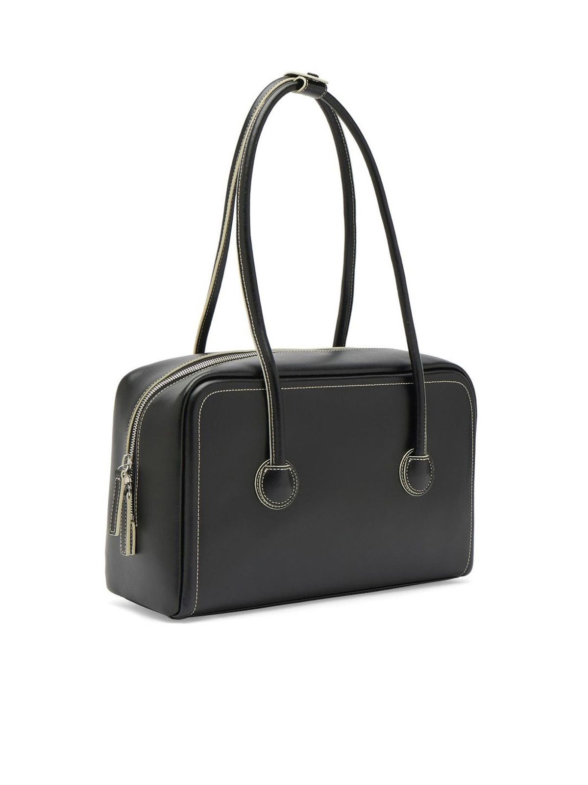 Black soft boston shoulder bag MARGESHERWOOD