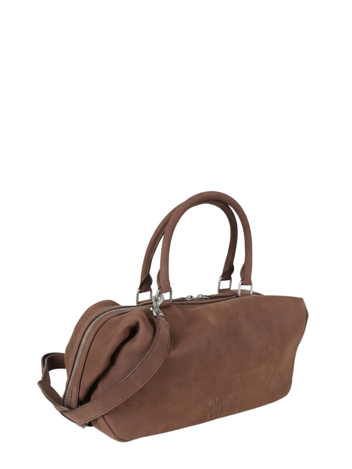 Brown dumpling tote bag MARGESHERWOOD