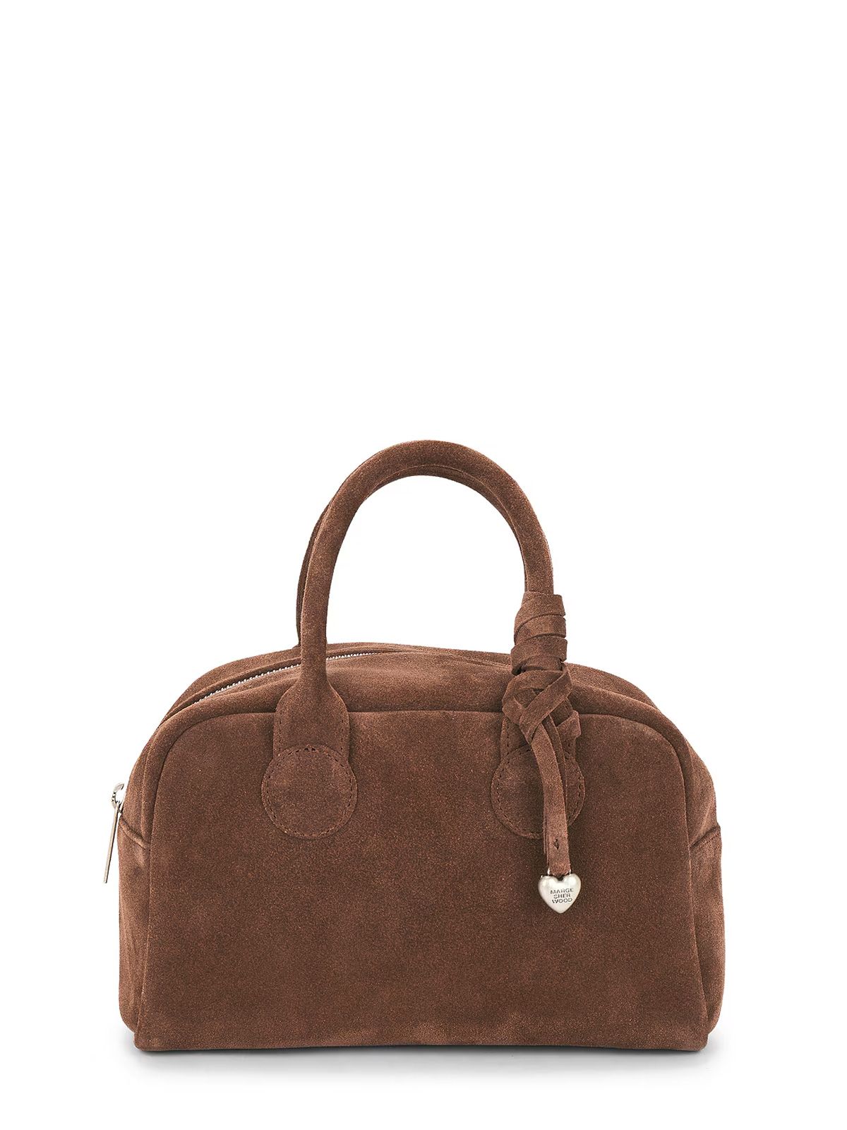 Brown soft bowling shoulder bag
