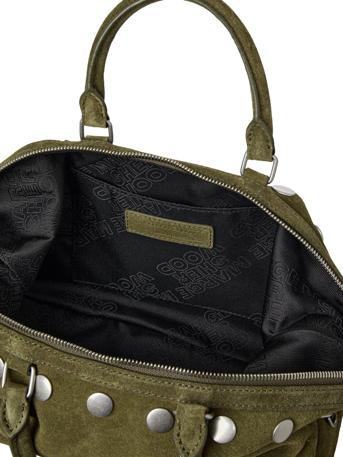 Olive mini dumpling stud shoulder bag MARGESHERWOOD