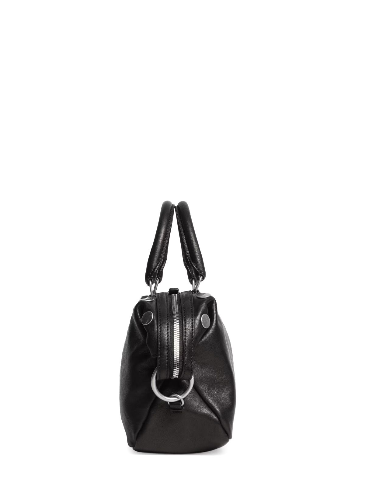 Black mini dumpling stud shoulder bag MARGESHERWOOD