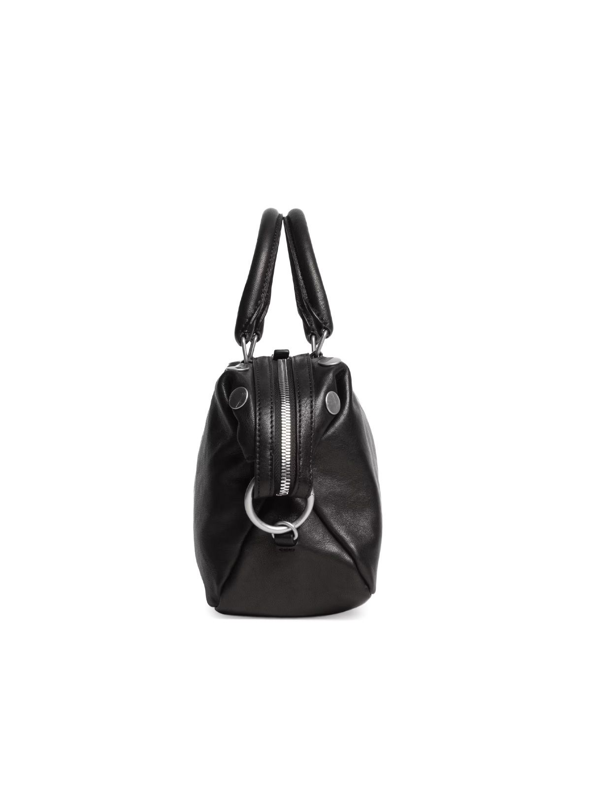 Black mini dumpling stud shoulder bag MARGESHERWOOD