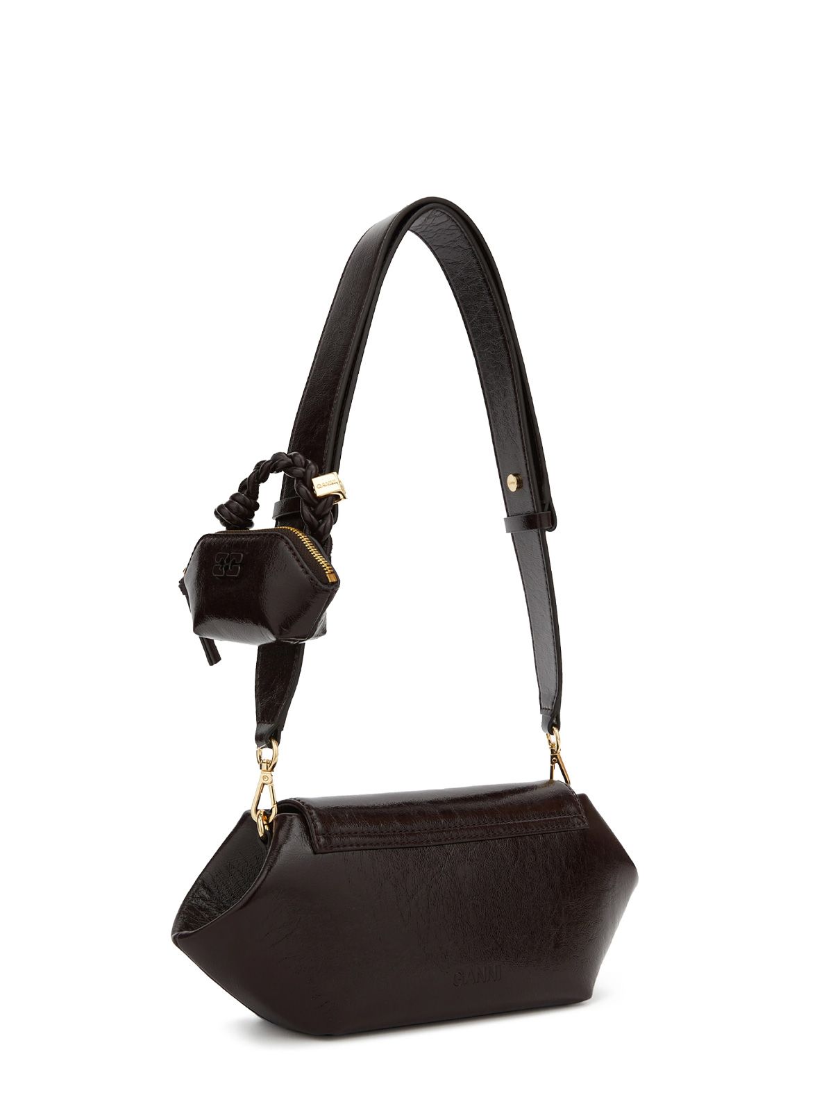 Demitasse bou east/west deep shine shoulder bag GANNI