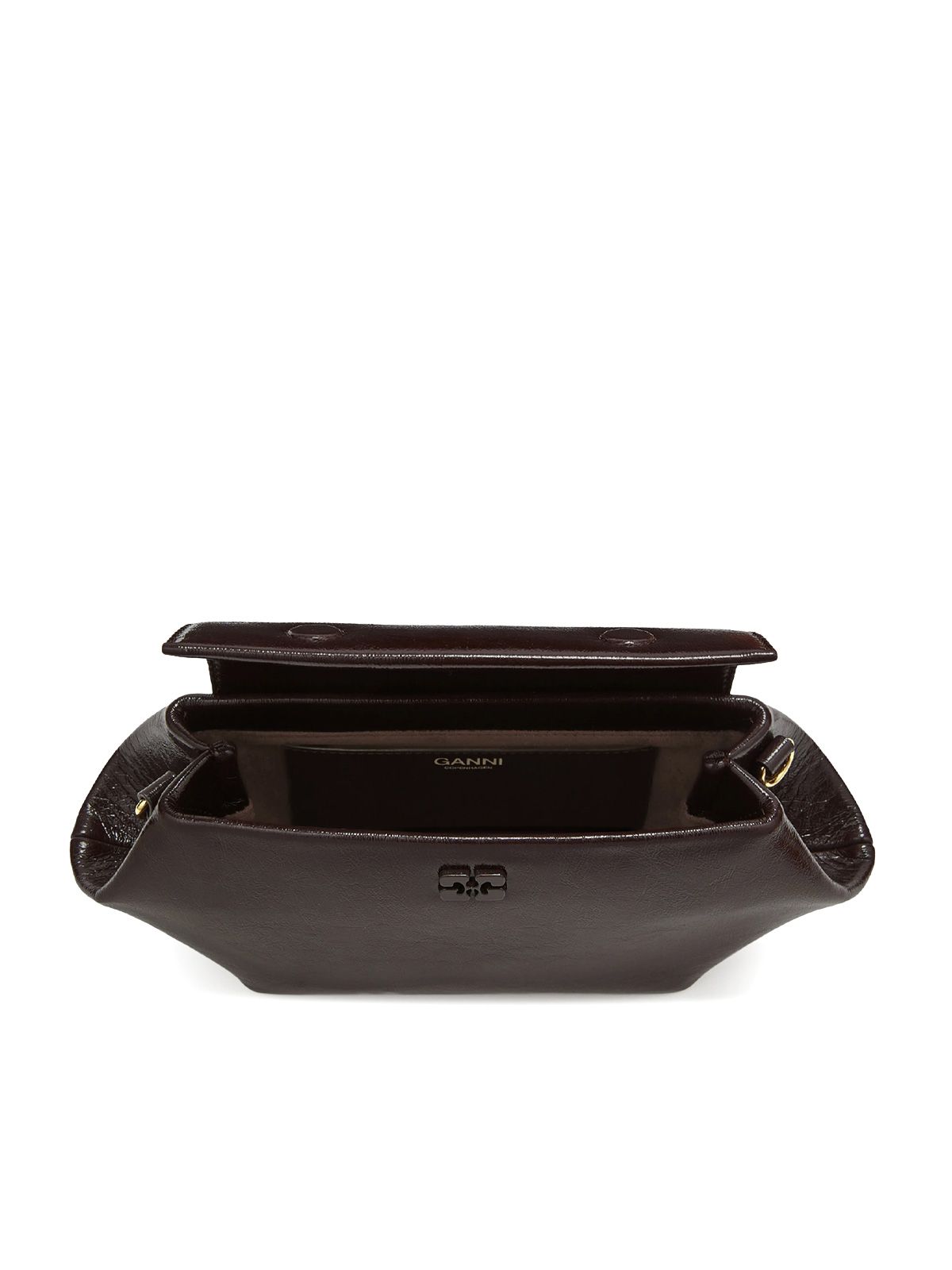 Demitasse bou east/west deep shine shoulder bag GANNI