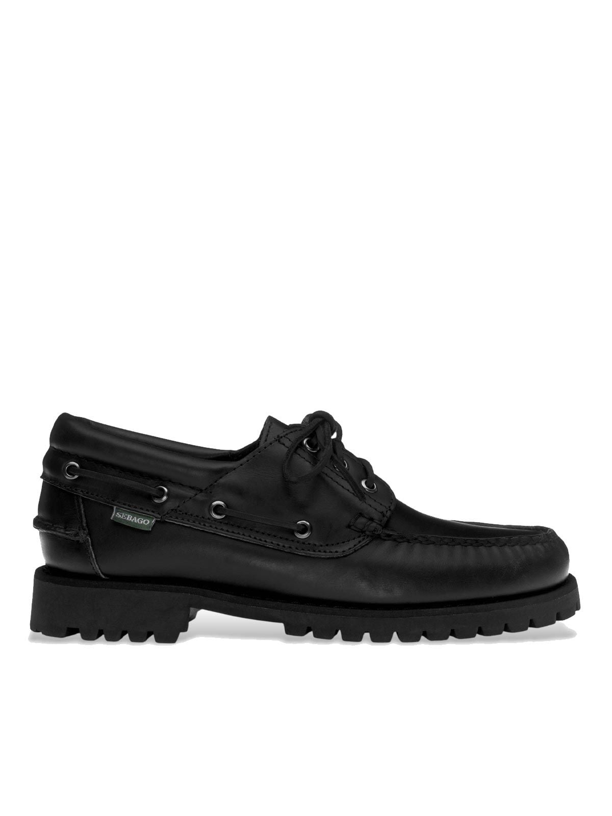 Black acadia waxy loafers