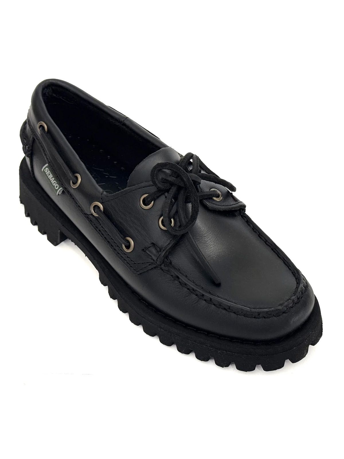 Black ranger waxy loafers SEBAGO