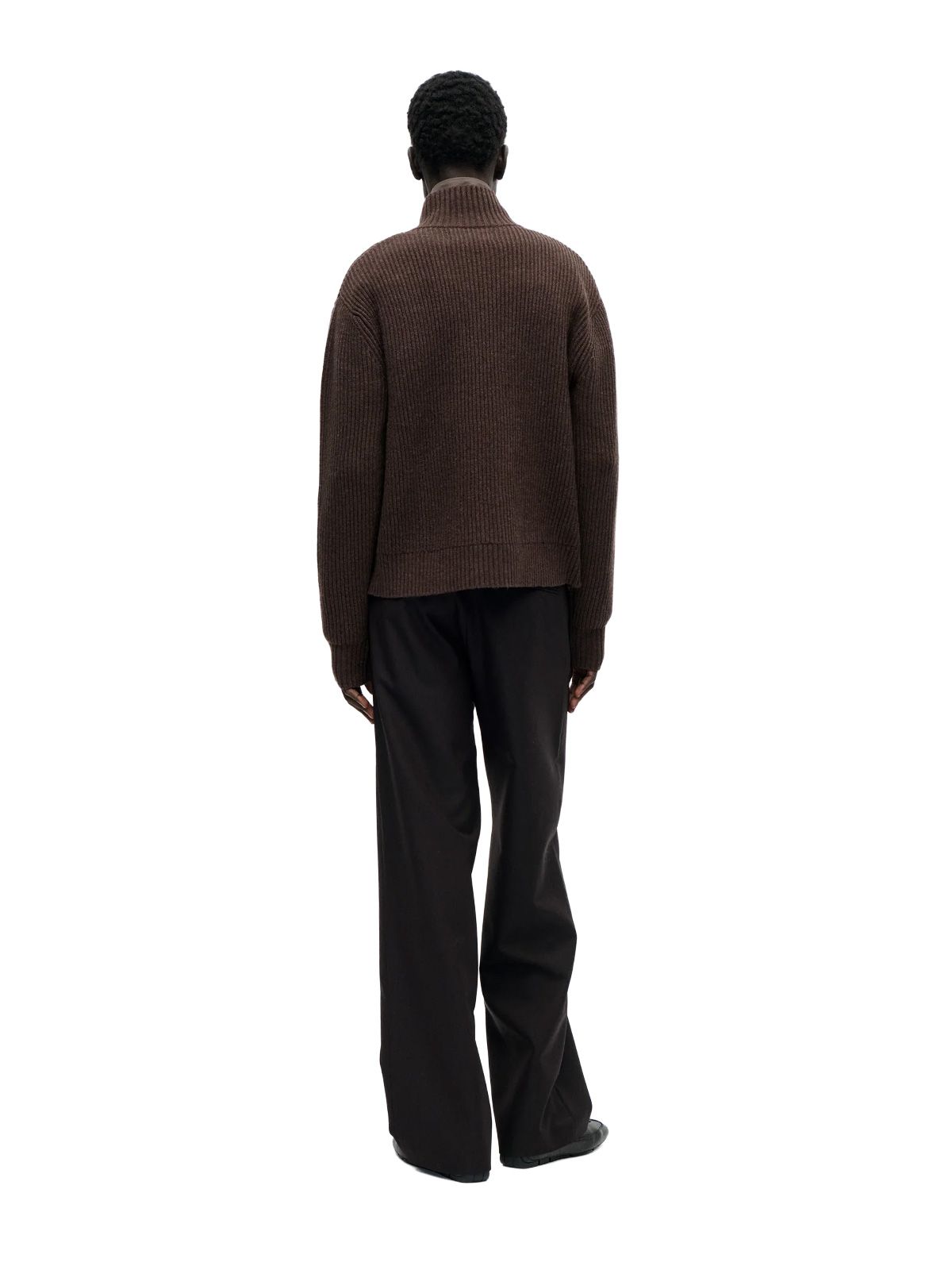 Maglione con cerniera shrunk marrone freddo BERNER KUHL