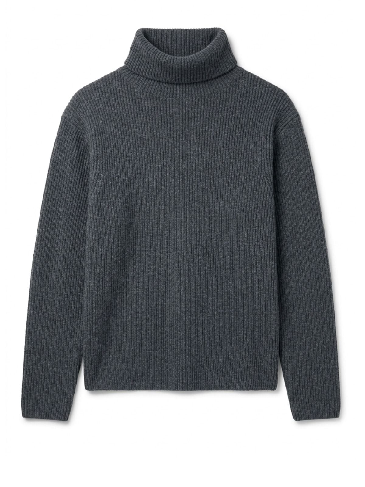 Dark grey roll neck sweater