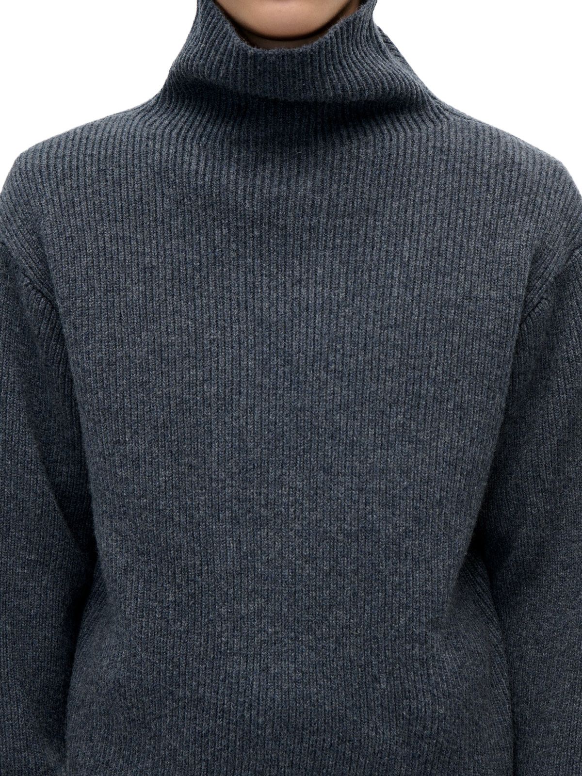 Dark grey roll neck sweater BERNER KUHL