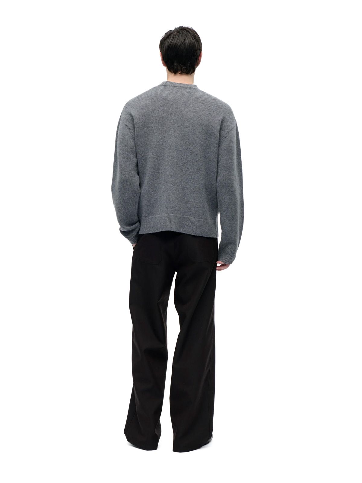 Grey drop crew boiled sweater BERNER KUHL