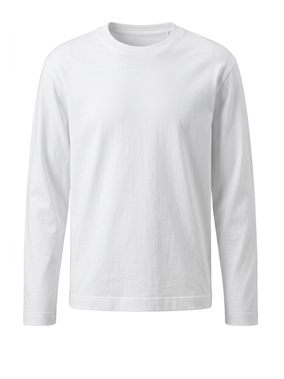 T-shirt seam bianca a manica lunga