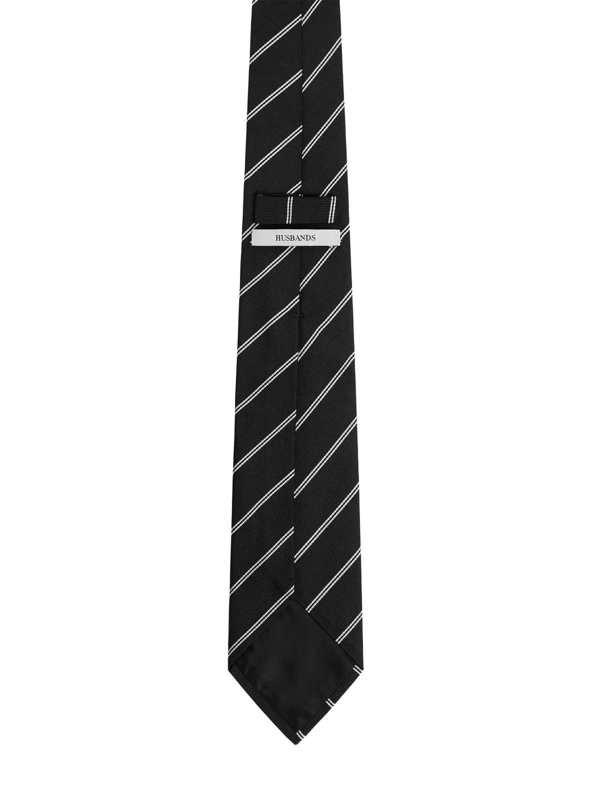 Black jacquard tie HUSBANDS
