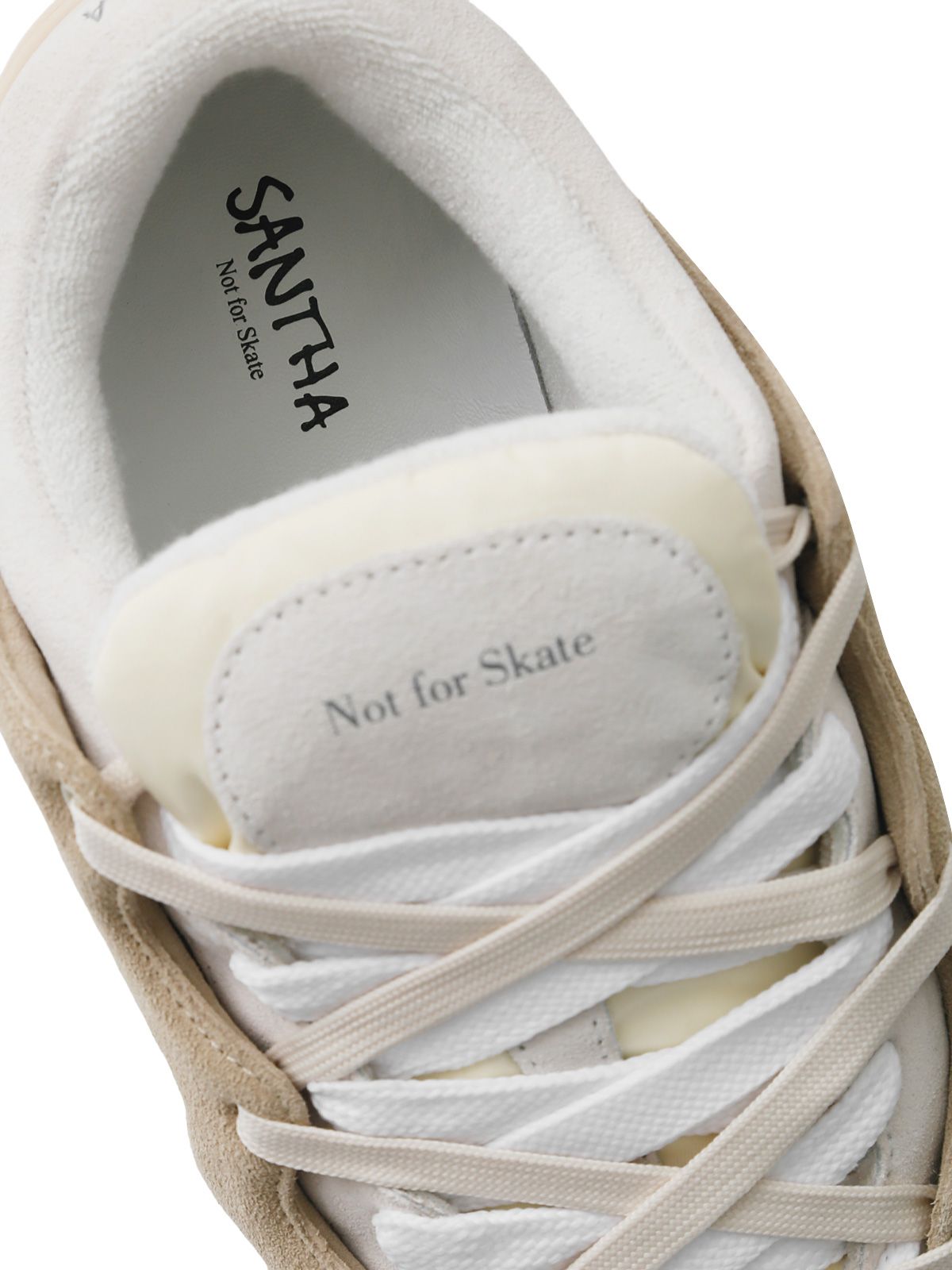 Sneakers bianche e beige SANTHA