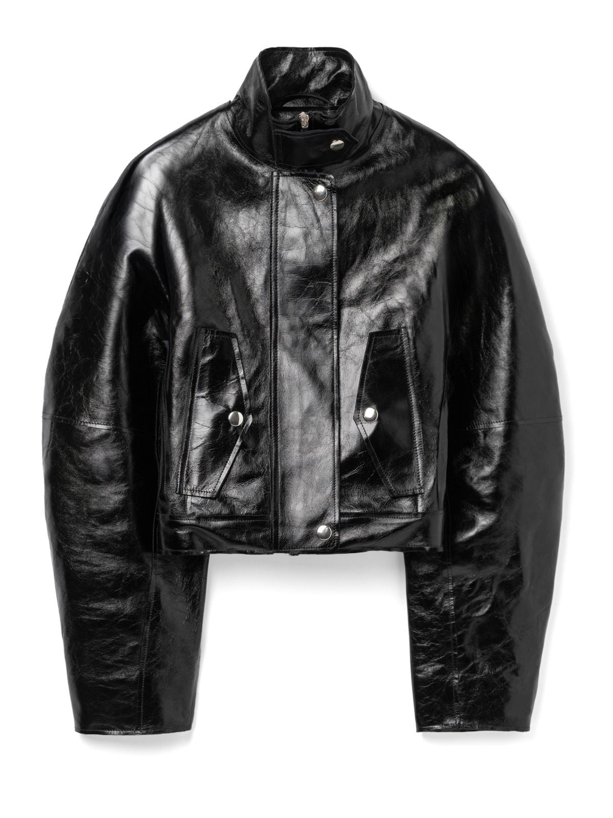 Giacca in pelle nera
