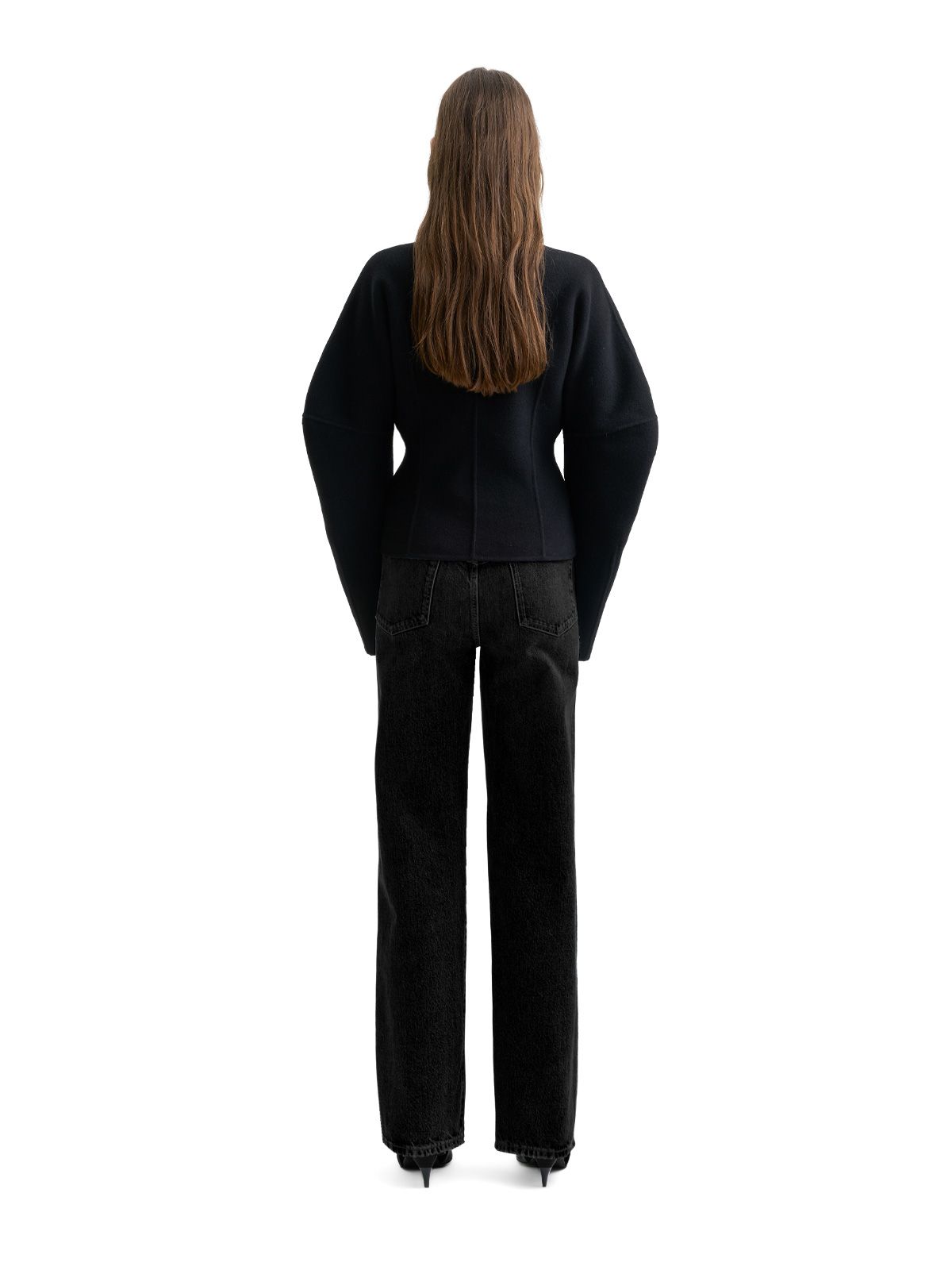 Cardigan sagomato double face nero SEFR