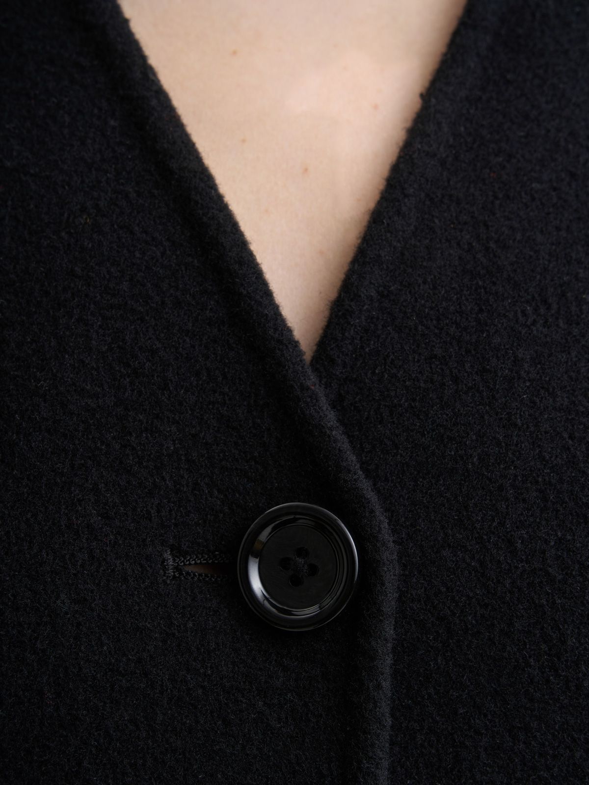Cardigan sagomato double face nero SEFR