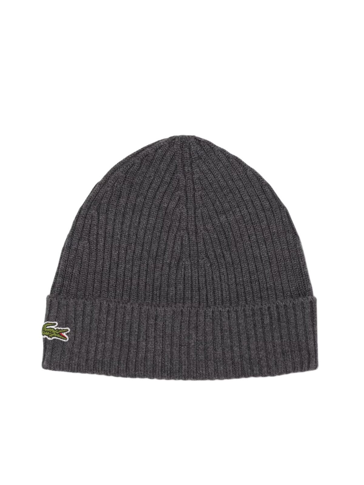 Dark grey beanie LACOSTE