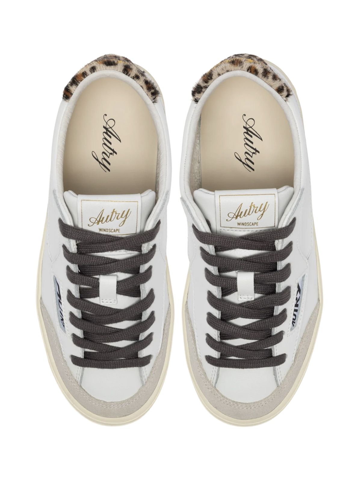 White leopard windscape low sneakers AUTRY