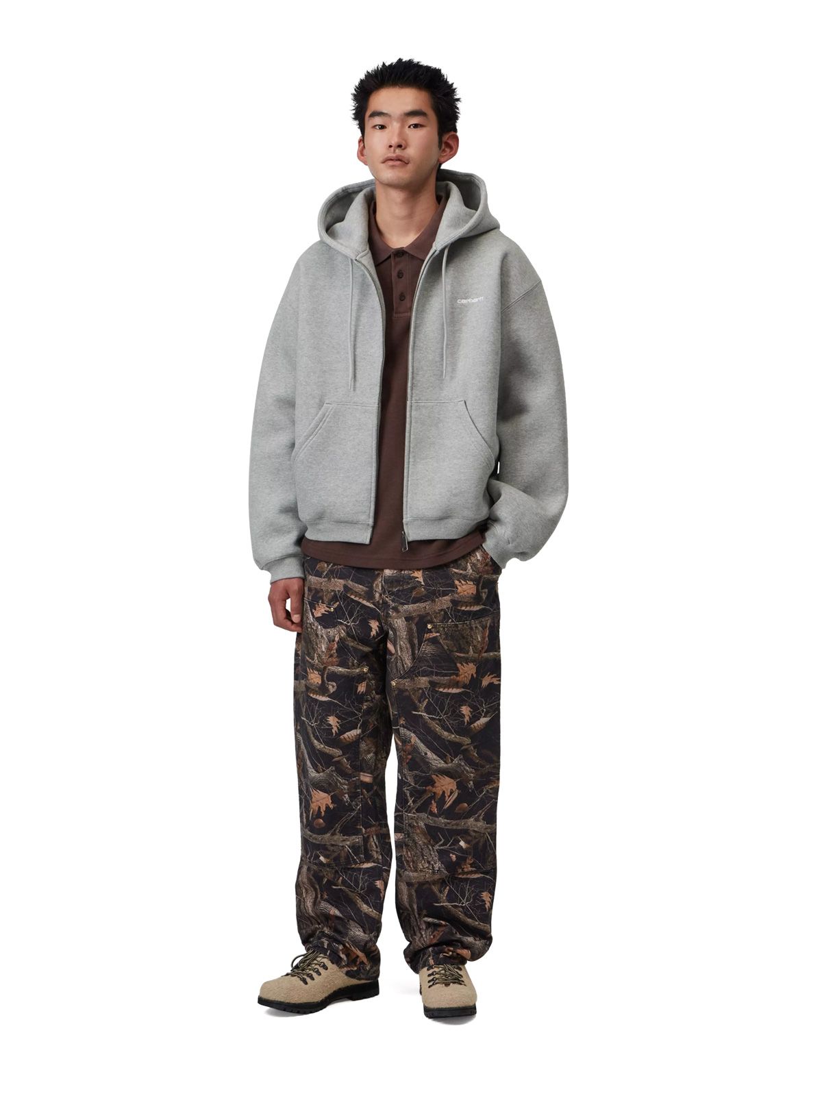 Felpa con cappuccio ebbert grigia CARHARTT WIP