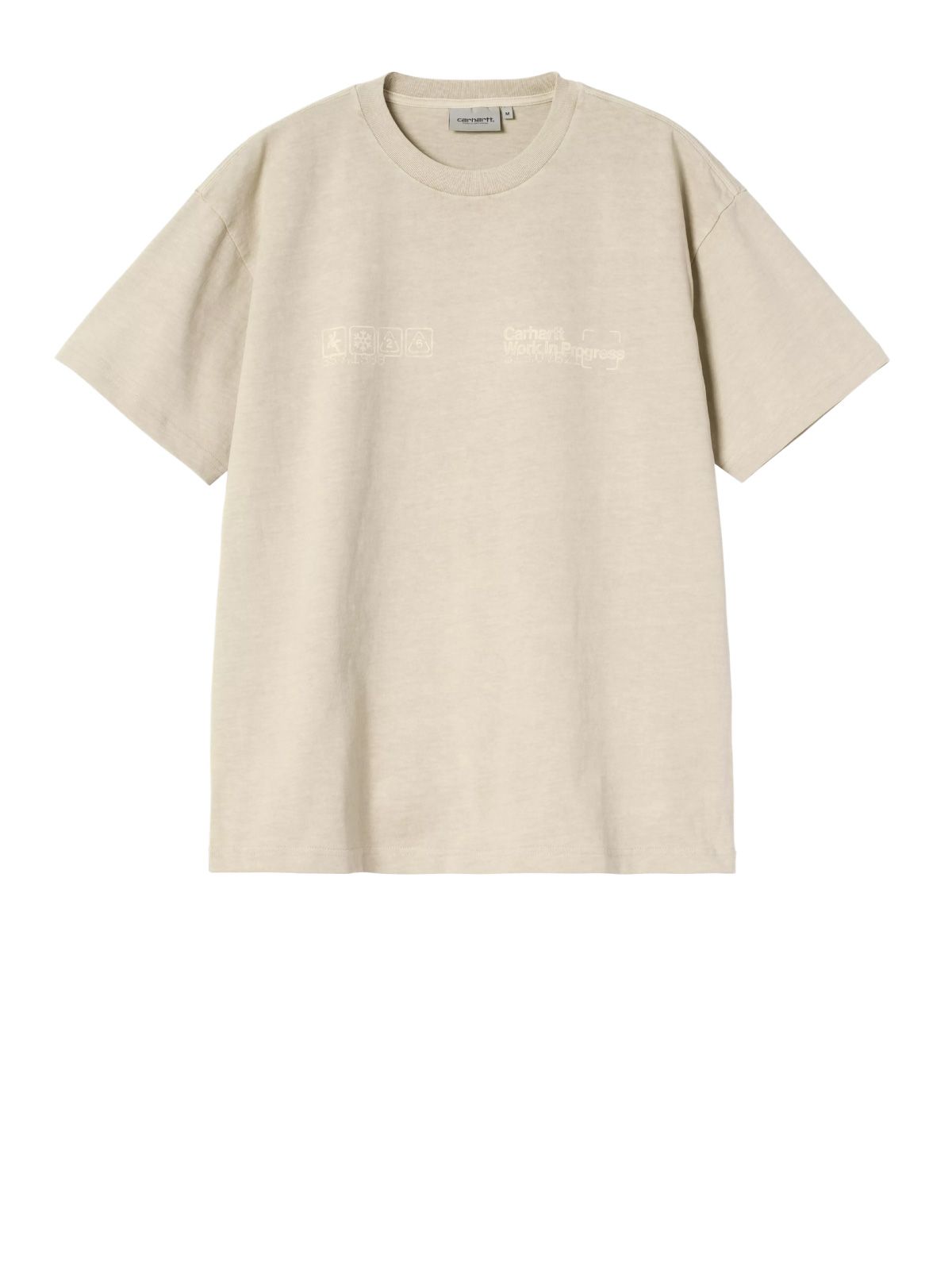 Beige boxed t-shirt