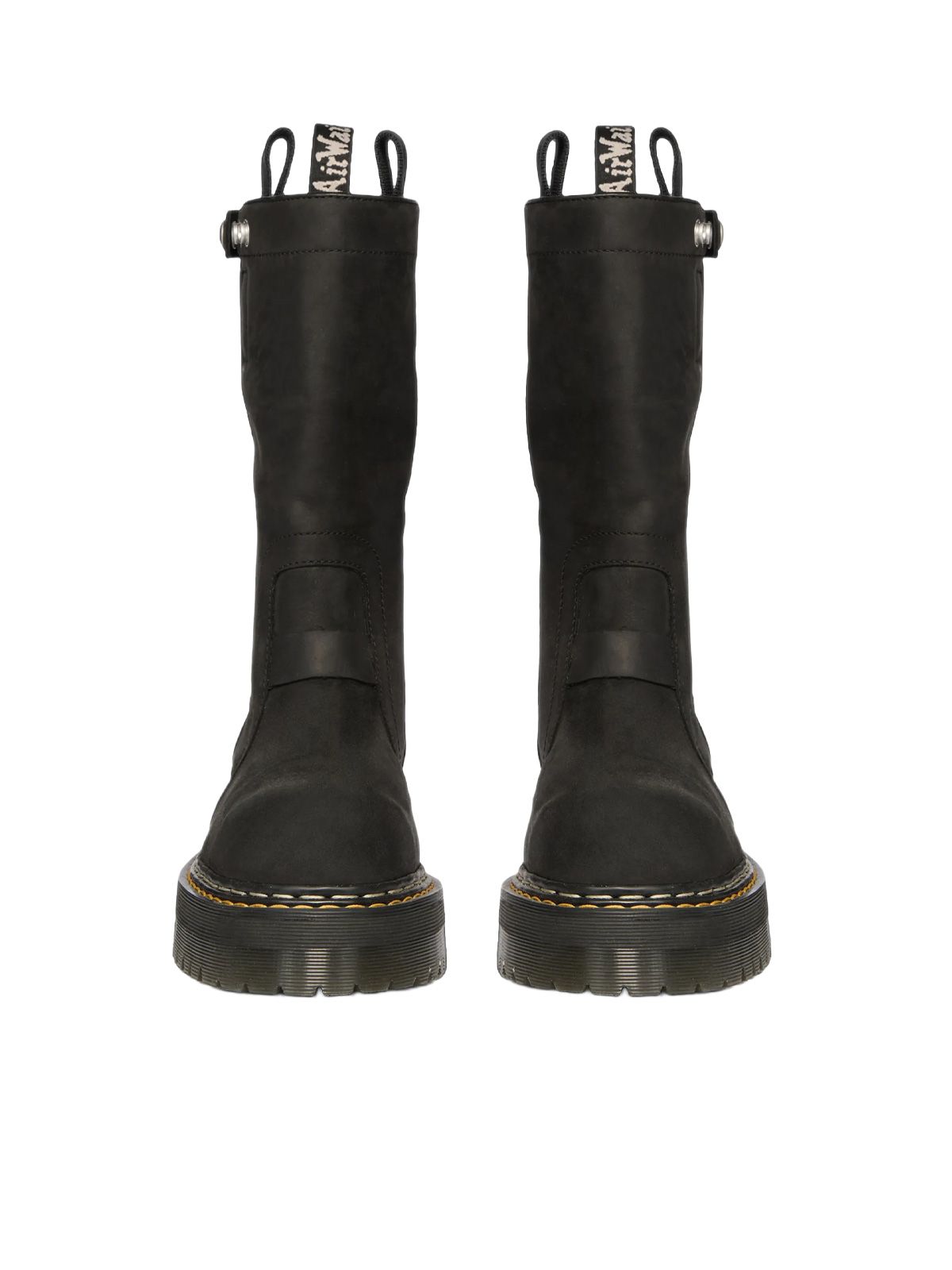 Black leather boots DR.MARTENS X RICK OWENS