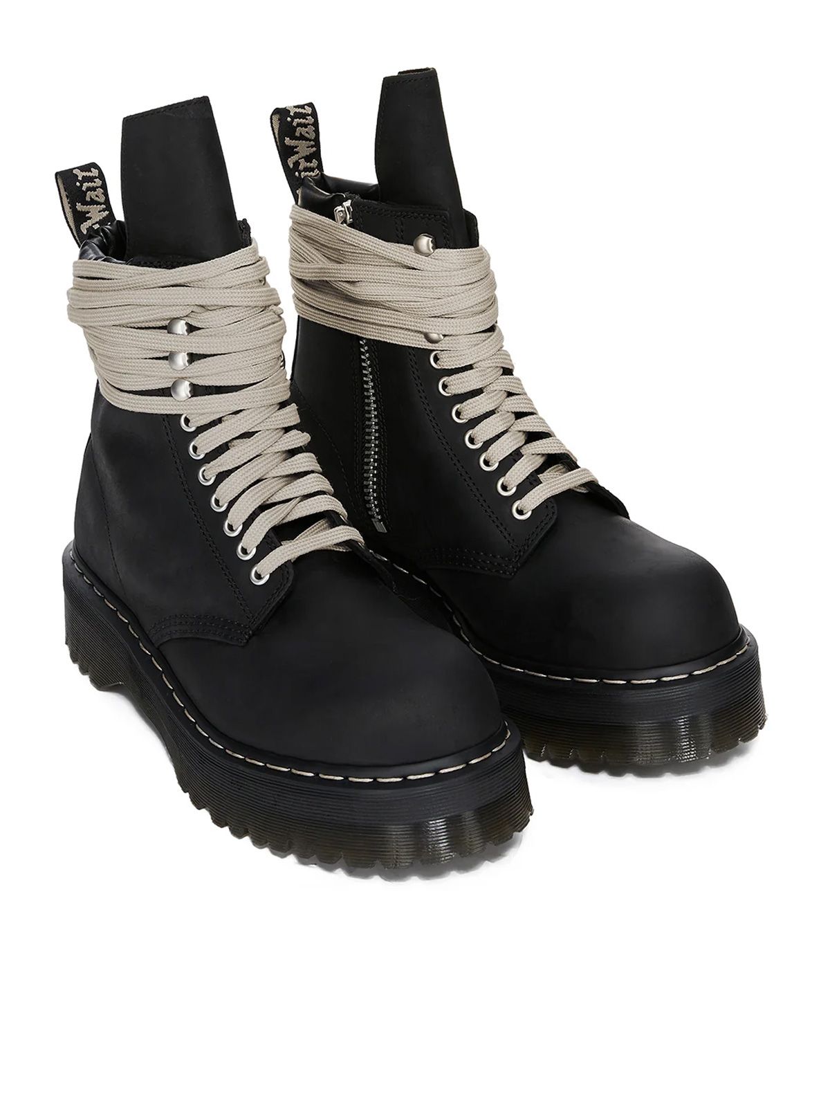 Black leather boots DR.MARTENS X RICK OWENS