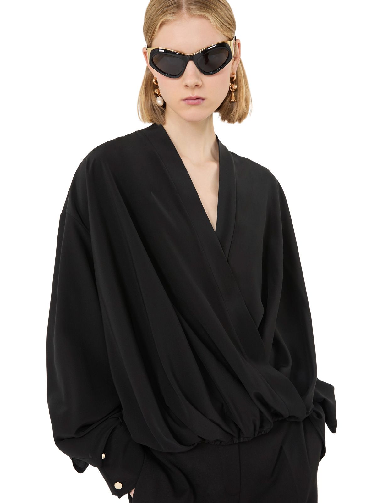 Black spxvenere blouse SPORTMAX