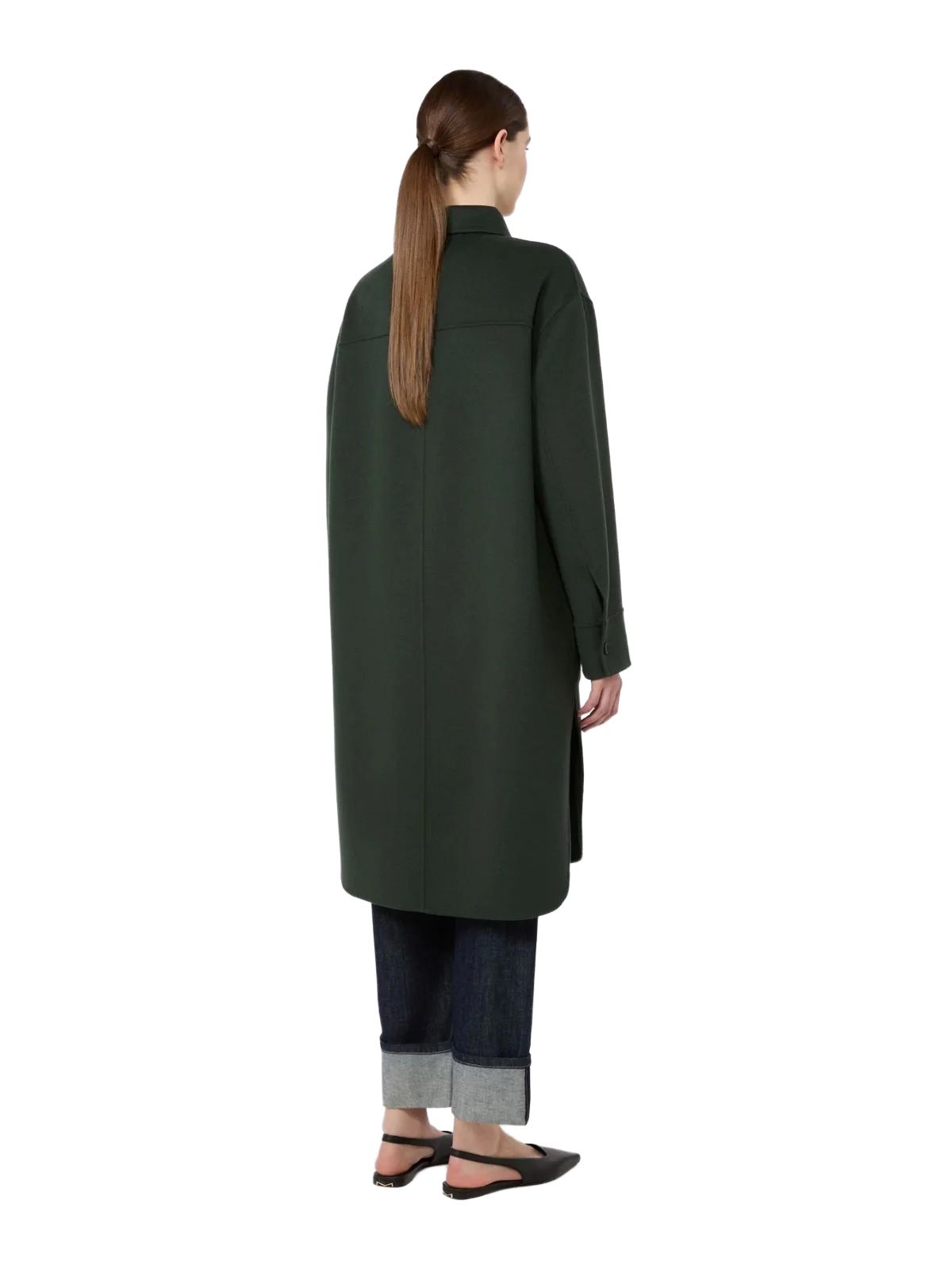 Dark green smmfante coat 'S MAX MARA