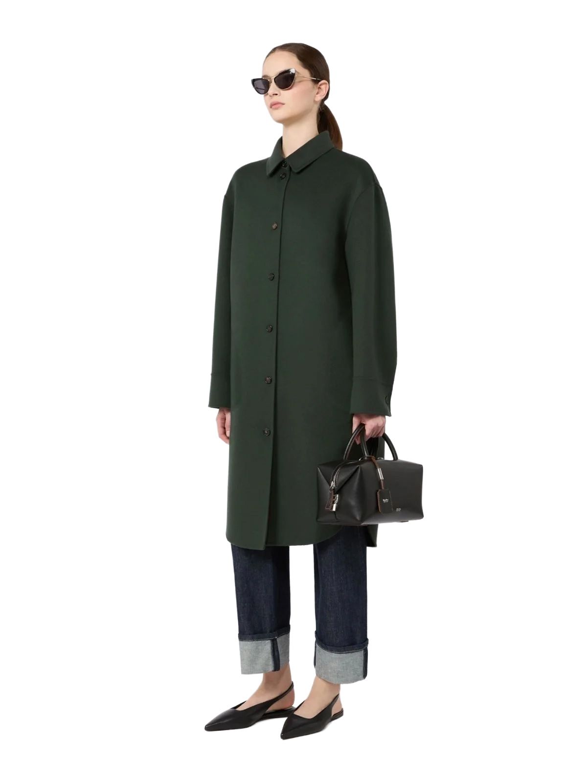 Dark green smmfante coat 'S MAX MARA