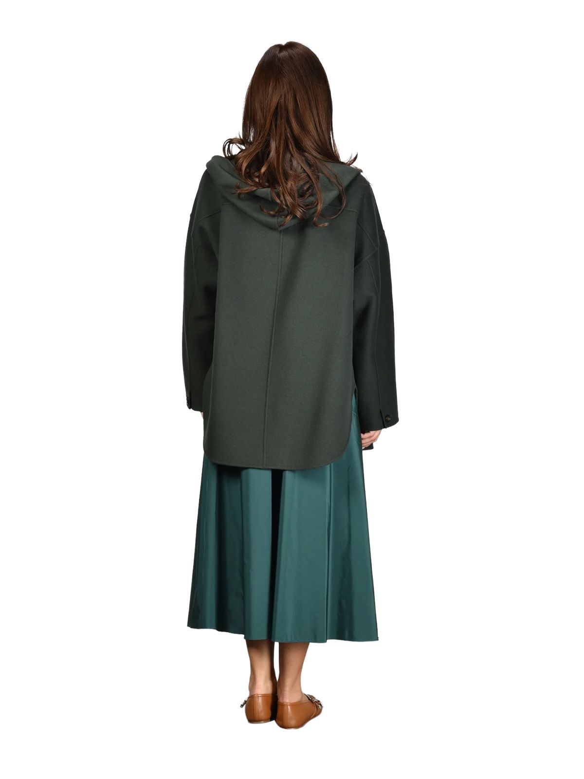 Dark green smmanita coat 'S MAX MARA