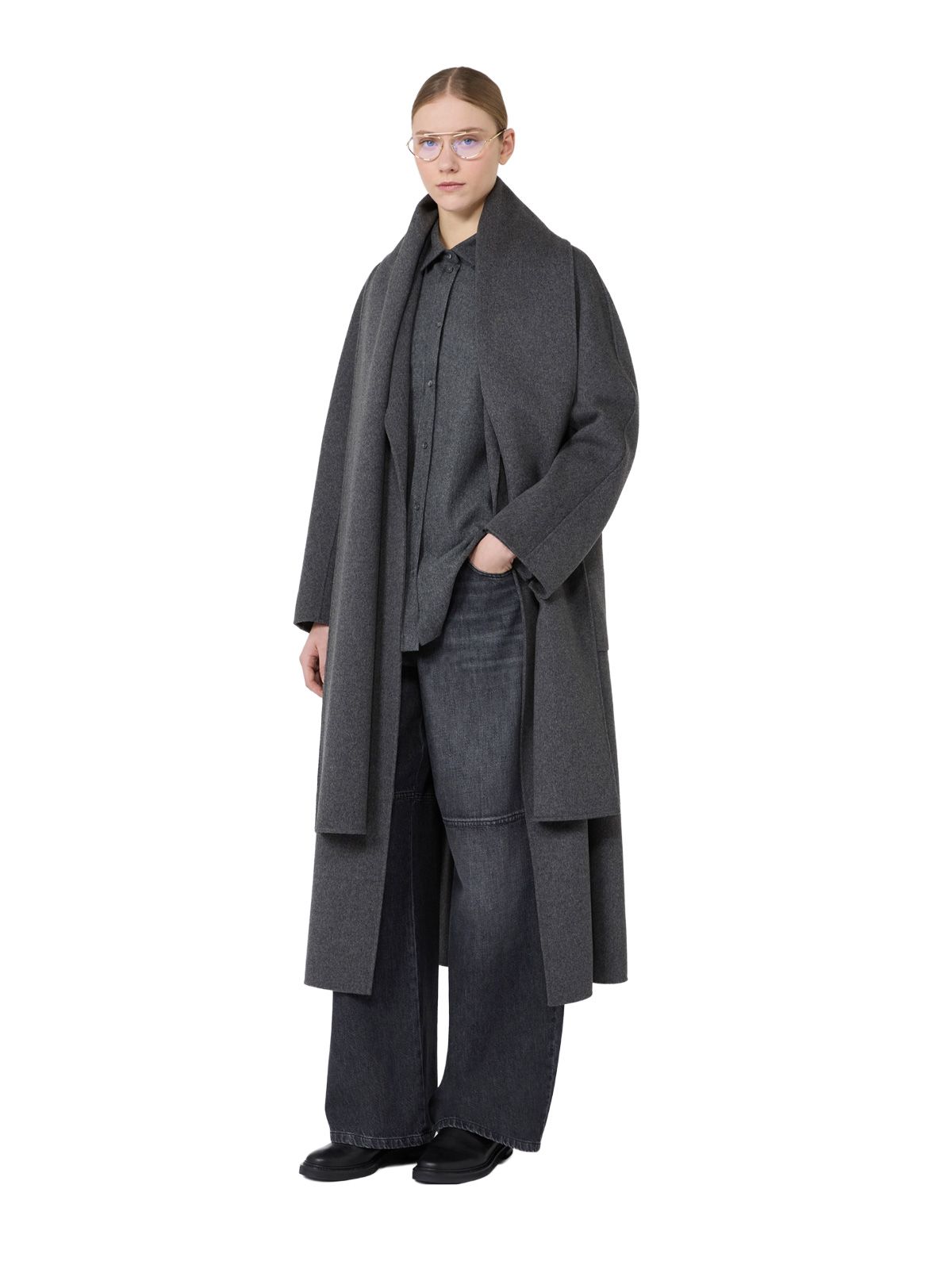 Camicia smmetereo grigio scuro 'S MAX MARA