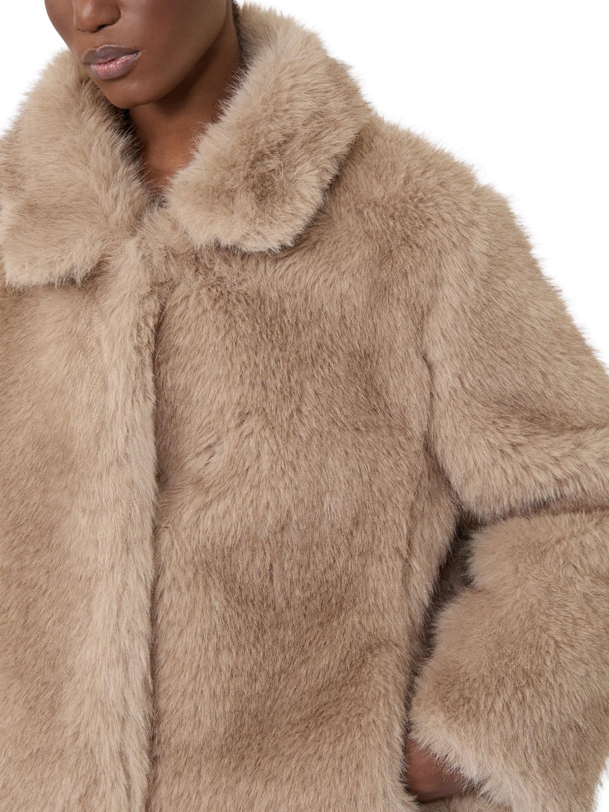 Beige smmalce furcoat 'S MAX MARA