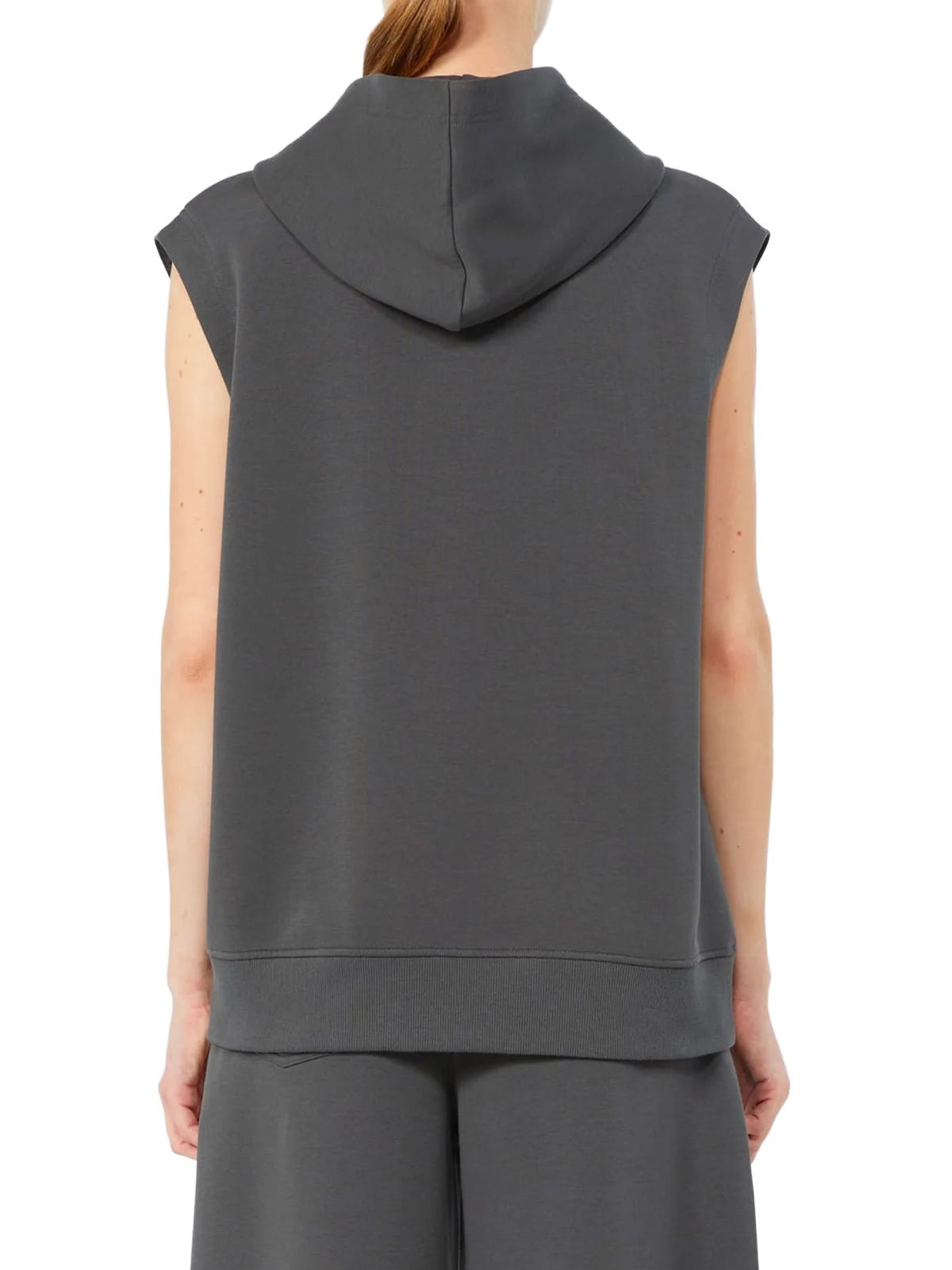 Dark grey smmballo sleeveless hoodie 'S MAX MARA