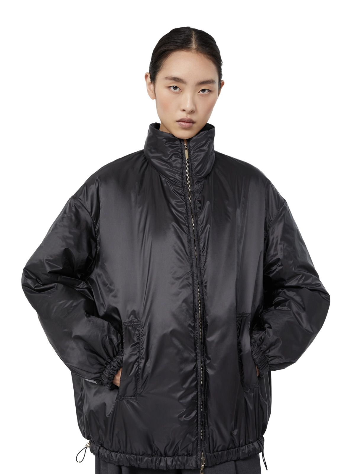 Black mtcclaudia puffer jacket MAX MARA THE CUBE