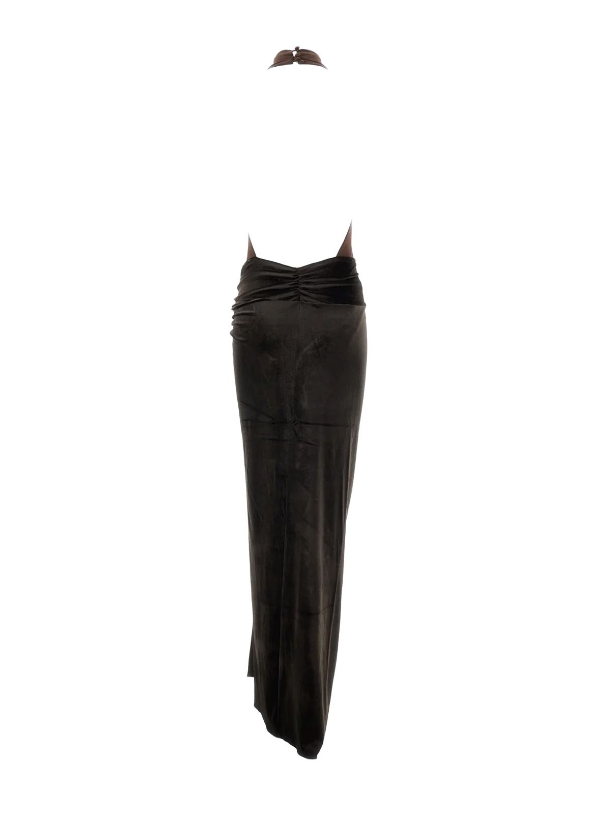 Vestito jessie halter maxi marrone THE ANDAMANE