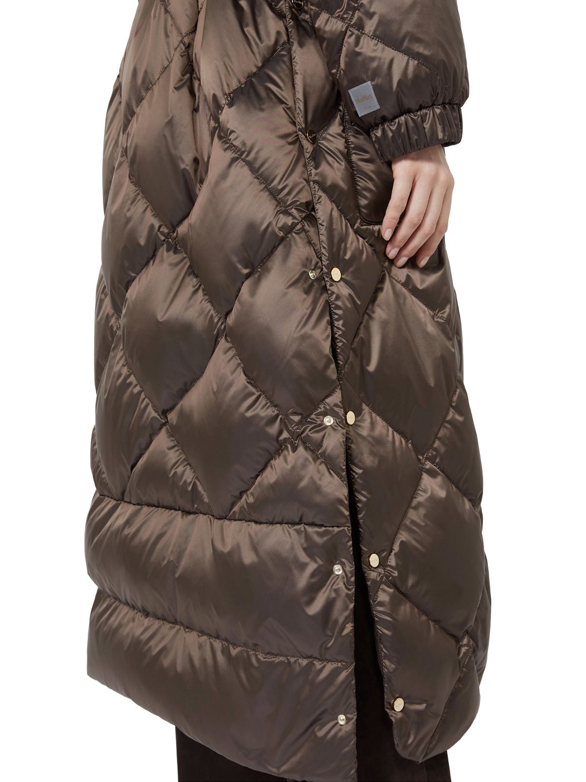 Brown mtcabete puffer jacket MAX MARA THE CUBE