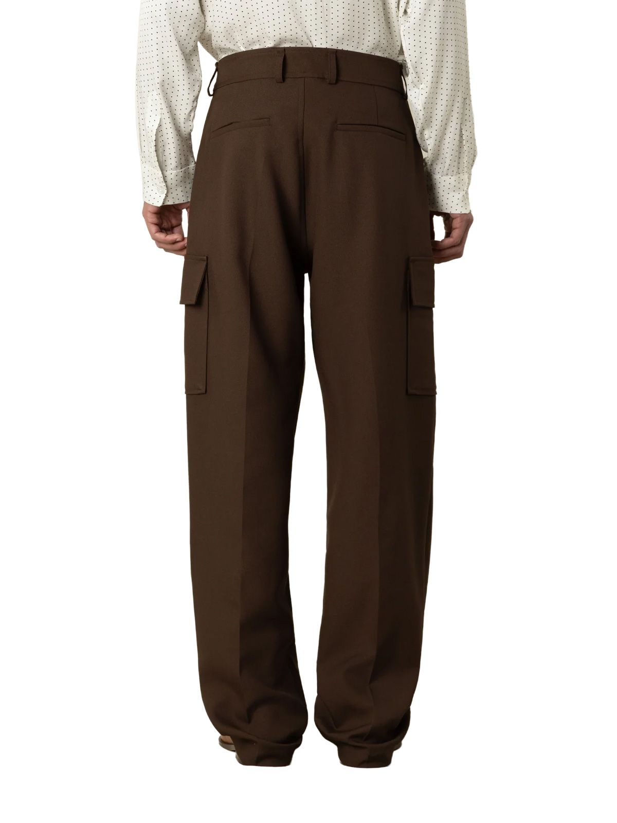 Brown twill cargo pants DRÔLE DE MONSIEUR