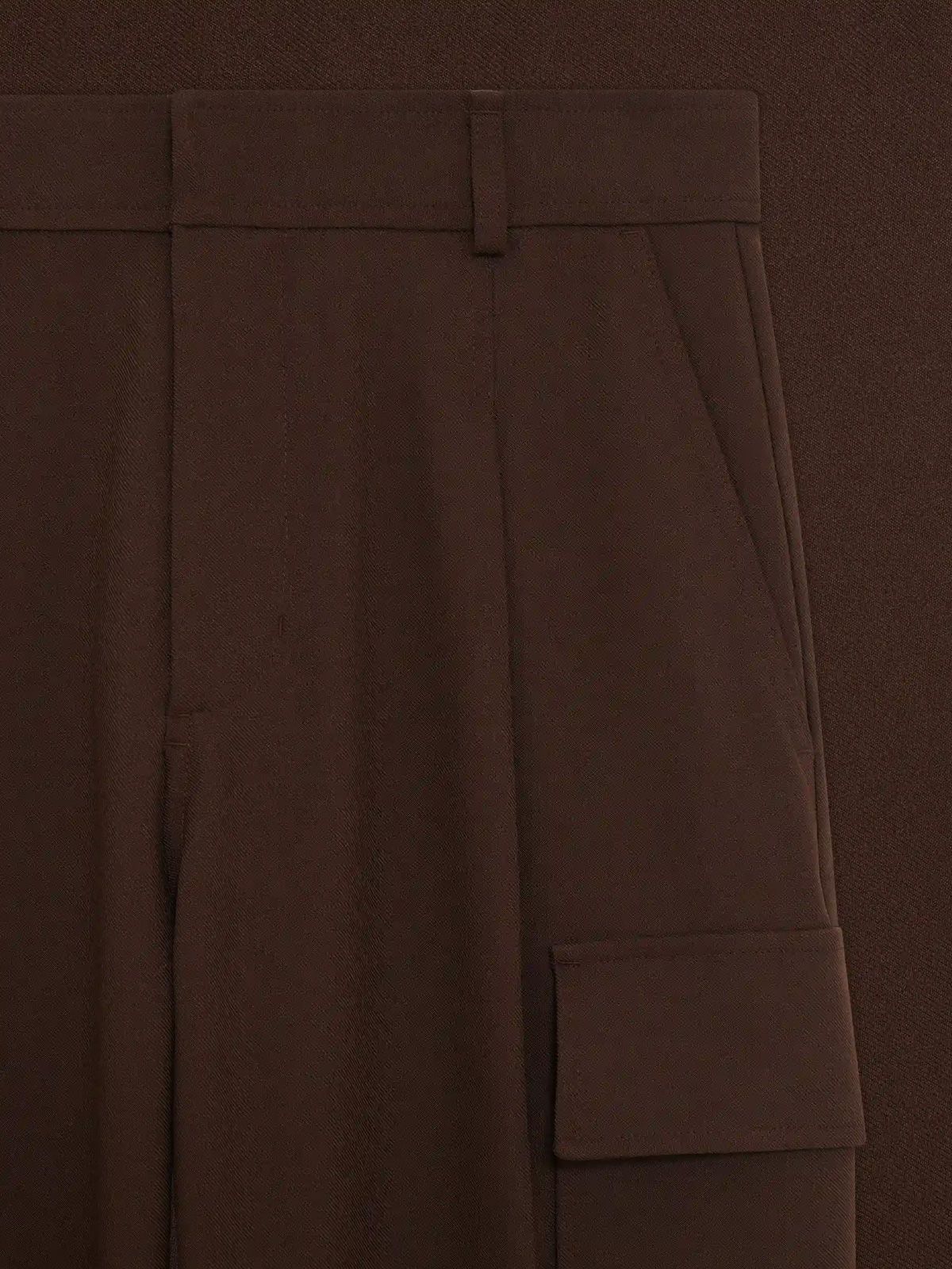 Brown twill cargo pants DRÔLE DE MONSIEUR