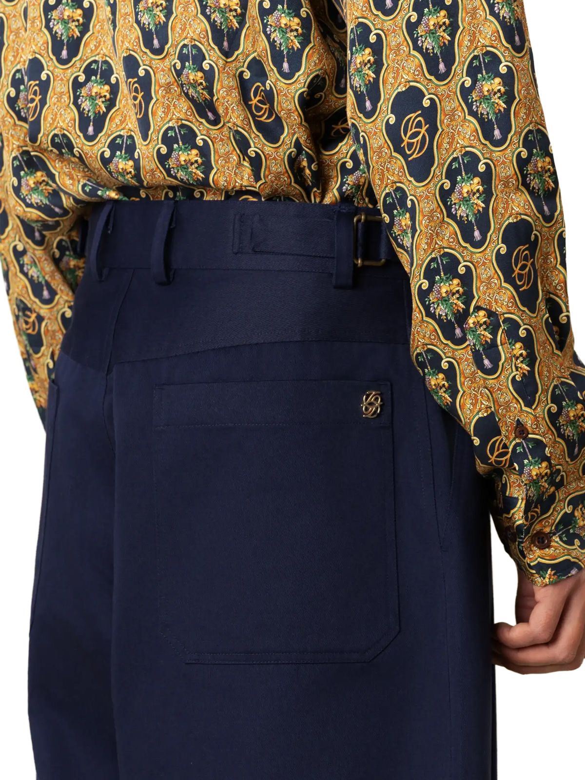 Navy twill pantalon ballon DRÔLE DE MONSIEUR