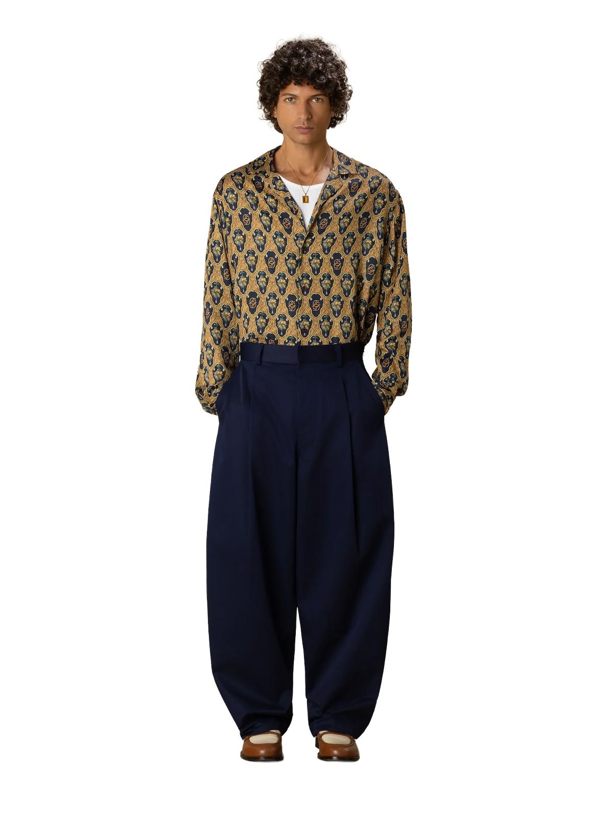 Navy twill pantalon ballon DRÔLE DE MONSIEUR