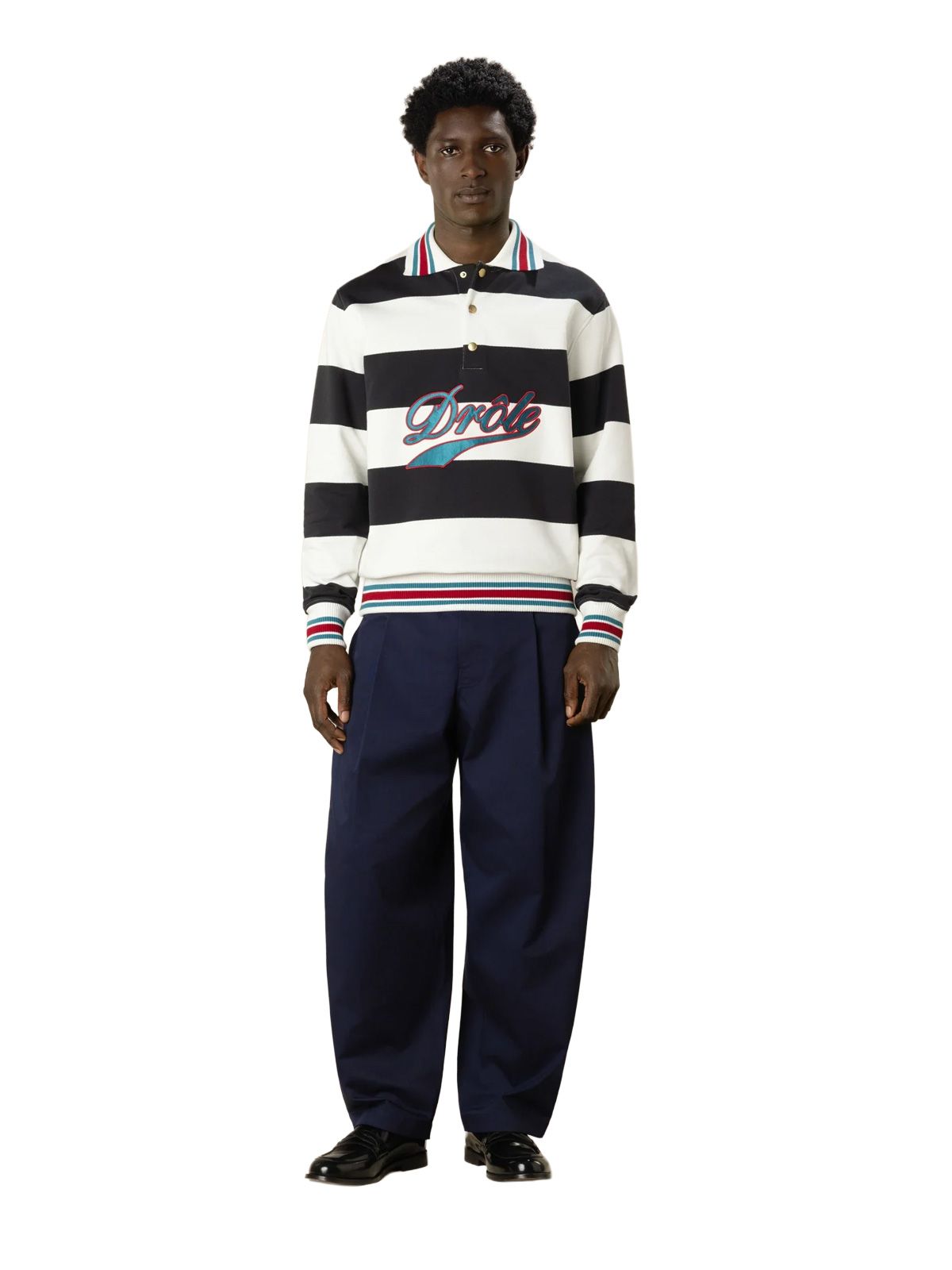 Polo drole bianca a righe DROLE DE MONSIEUR