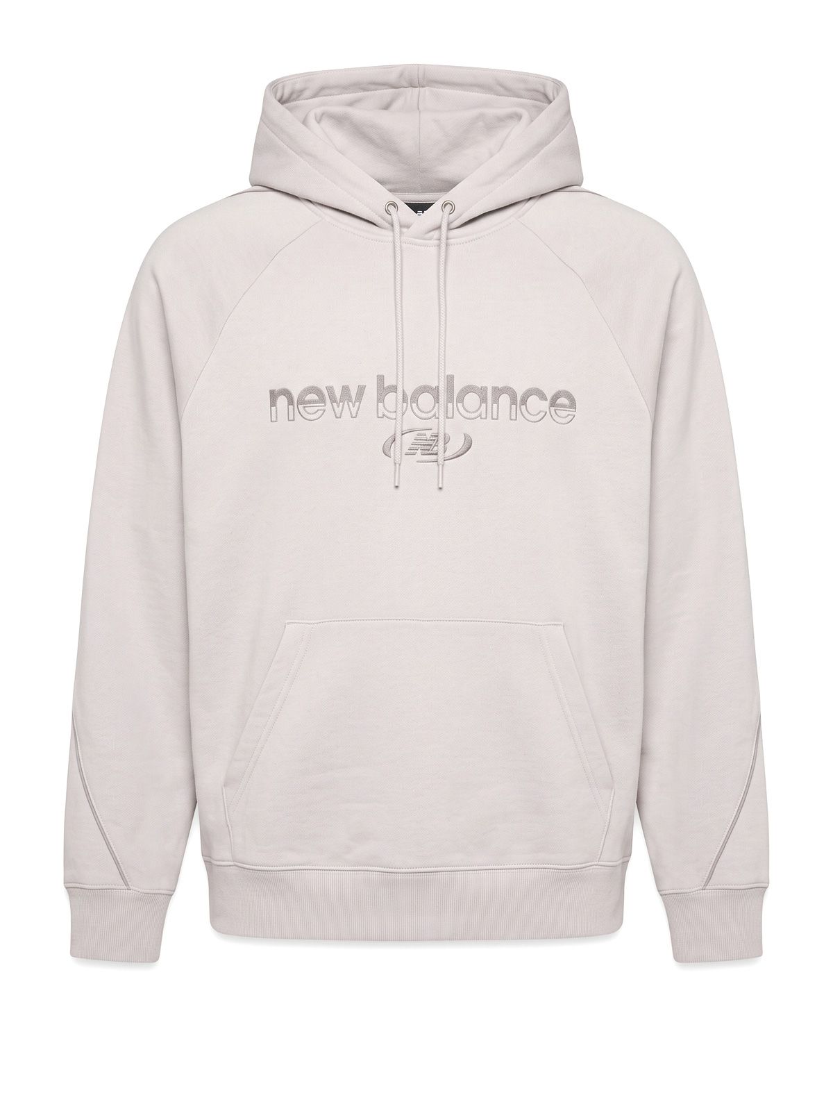 Grey trackside fleece hoodie