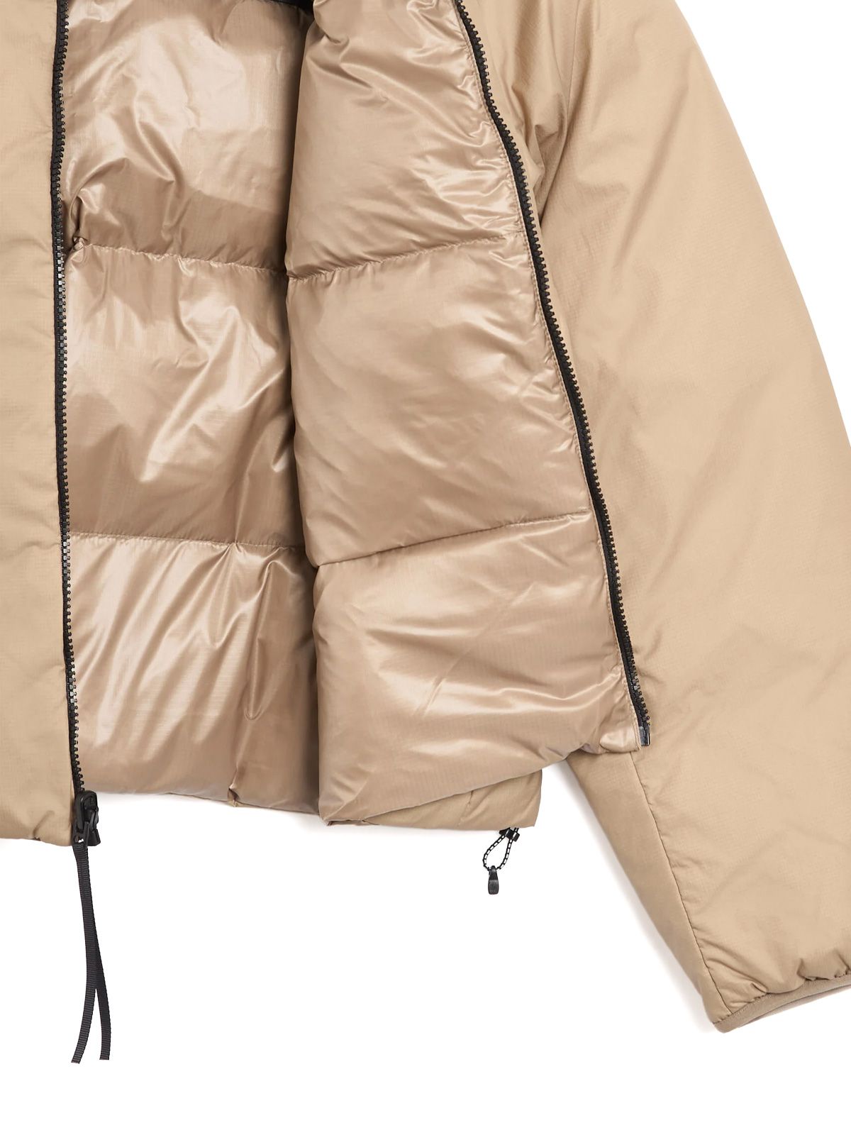 Beige pertex nuptse reversible puffer jacket THE NORTH FACE